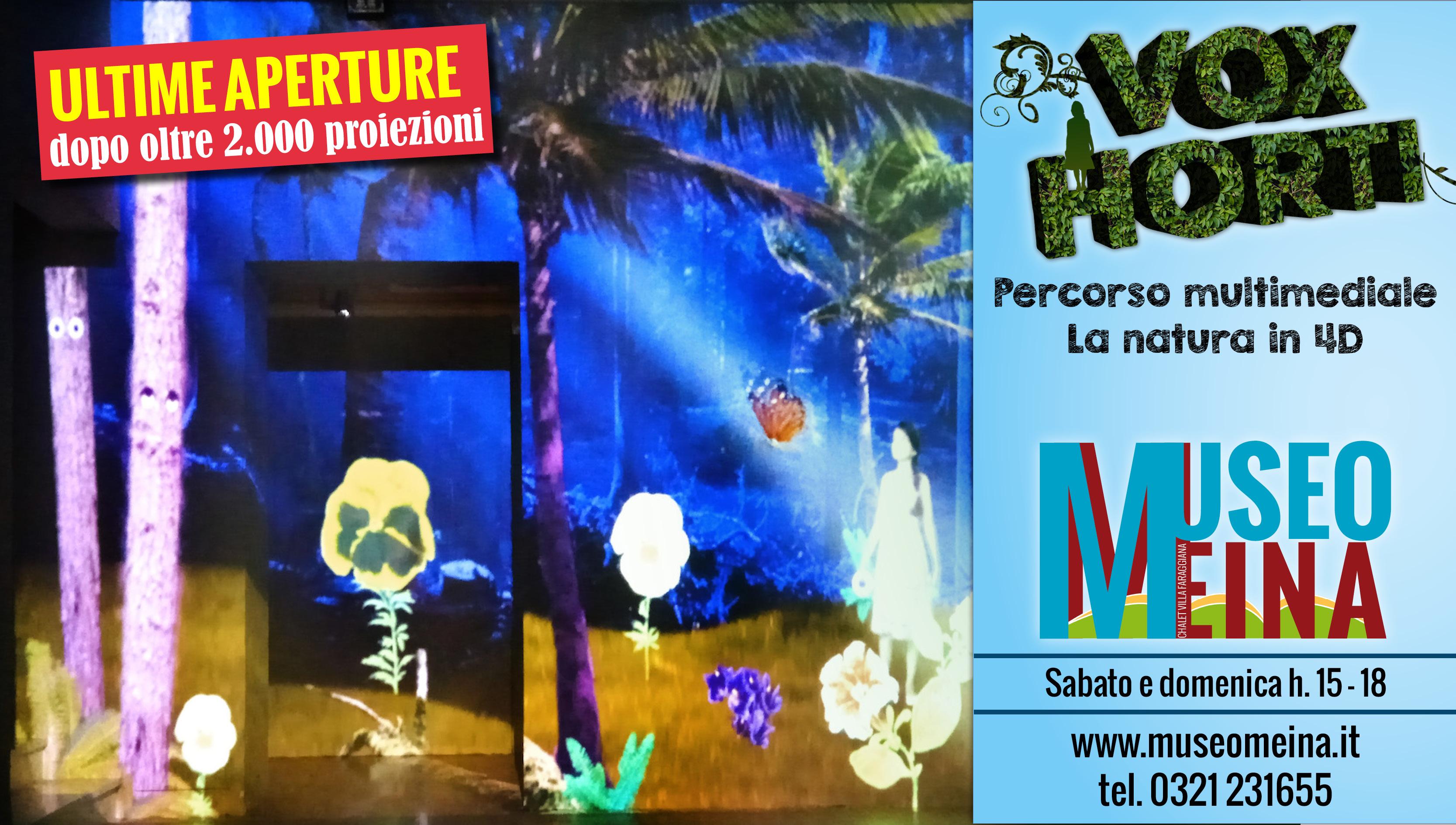 Vox Horti: ultime aperture del percorso mutlimediale al Museo Meina